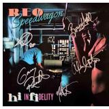 REO Speedwagon High Infidelity signed album