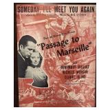 Humphrey Bogart signed Passage to Marseille...