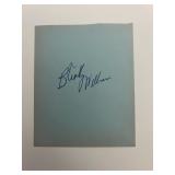 Blinky Williams original signature