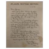 Barry Bailey signed letter