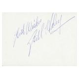 Bill Haley signature cut. GFA Authenticated