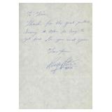 Ringo Starr handwritten and signed letter. GFA...