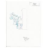 Disney Minnie Mouse original hand drawn art for...