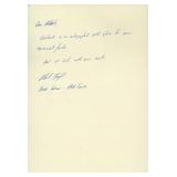 Golfer Brad Faxon handwritten signed letter
