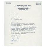 President Gerald Ford signed letter
