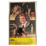 LA Lakers Jerry West signed statistics poster