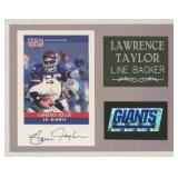 New York Giants Lawrence Taylor signature and...
