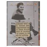 Ronald Reagan newspaper relic