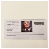 Donald Trump 2016 MAGA Rally Event Ticket...