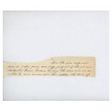 Abraham Lincoln historical cut. GFA Authenticated