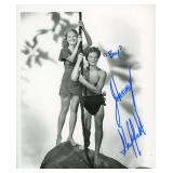 Johnny Sheffield signed "Tarzan film series"...