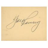 NFL Great Jack Ramsay original signature