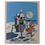 St. Lucia 1980 Goofy on the Moon 10th...