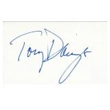 Taxi Tony Danza original signature