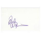 Singer Andy Williams original signature