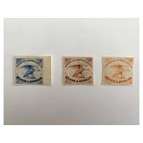 American Letter Mail Company set of 3 stamps