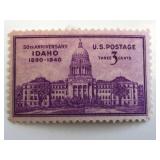 1940 3c Idaho Statehood 50th Anniversary Stamp