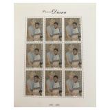 Uruguay Princess Diana commemorative stamp set