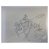 The Flintstones original hand drawn artwork for...