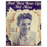 Ozzie Nelson facsimile signed And Then Your...