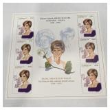 Diana Princess of Wales commemorative stamp set