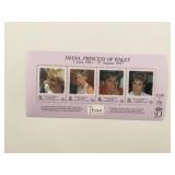 Diana Princess of Wales commemorative stamp set