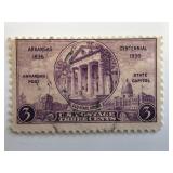 1936 3c Arkansas Centennial Stamp