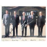 Four Presidents signed photo. GFA Authenticated