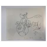 The Flintstones original hand drawn artwork for...