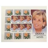 Diana Princess of Wales commemorative stamp set
