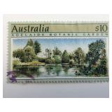 1989 $10 Australia Adelaide Botanic Garden Stamp