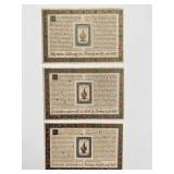1988 United Nations set of 3 stamps