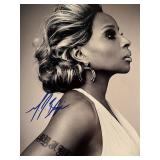 Mary J. Blige signed photo Mary J. Blige signed photo