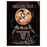 Metallica band signed Official Program for Big... Metallica band signed Official Program for Big...