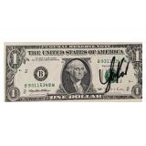 Yakov Smirnoff signed dollar bill Yakov Smirnoff signed dollar bill