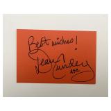 Cinematographer Dean Cundey original signature Cinematographer Dean Cundey original signature