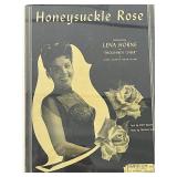 Lena Horne Honeysuckle Rose unsigned sheet music Lena Horne Honeysuckle Rose unsigned sheet music