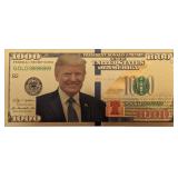 Donald Trump One Thousand Dollar Novelty Bill Donald Trump One Thousand Dollar Novelty Bill