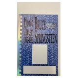 Bruce Springsteen backstage pass Bruce Springsteen backstage pass