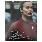 Star Trek Zoe Saldana Signed Photo Star Trek Zoe Saldana Signed Photo