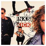 INXS signed Kick album INXS signed Kick album