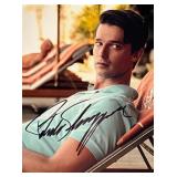 White Lotus Patrick Schwarzenegger signed photo White Lotus Patrick Schwarzenegger signed photo