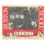Becket 1964 original vintage lobby card