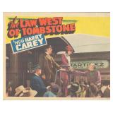 The Law West of Tombstone original vintage...