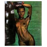 Grace Jones facsimile signed photo