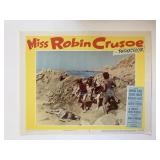 Miss Robin Crusoe original 1953 vintage lobby card