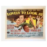 Lovely to Look At original 1952 vintage lobby card