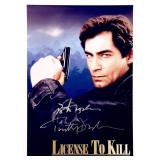 License to Kill Timothy Dalton facsimile signed...