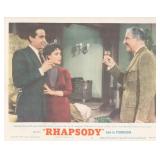 Rhapsody 1954 original vintage lobby card