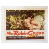 Miss Robin Crusoe original 1953 vintage lobby card